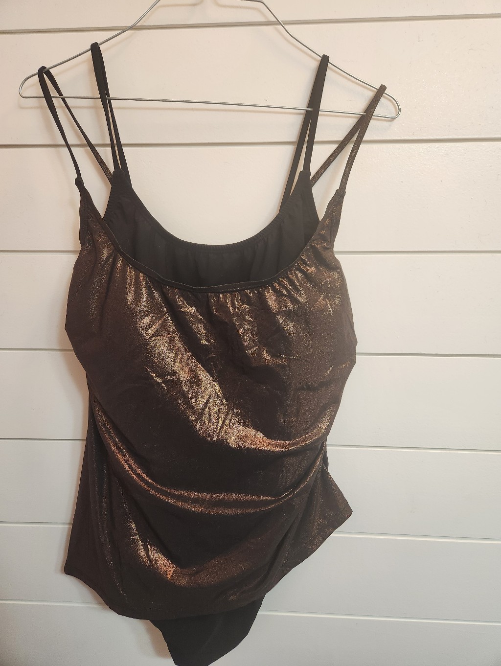 Metallic Brown Shimmer Swimwear- Women